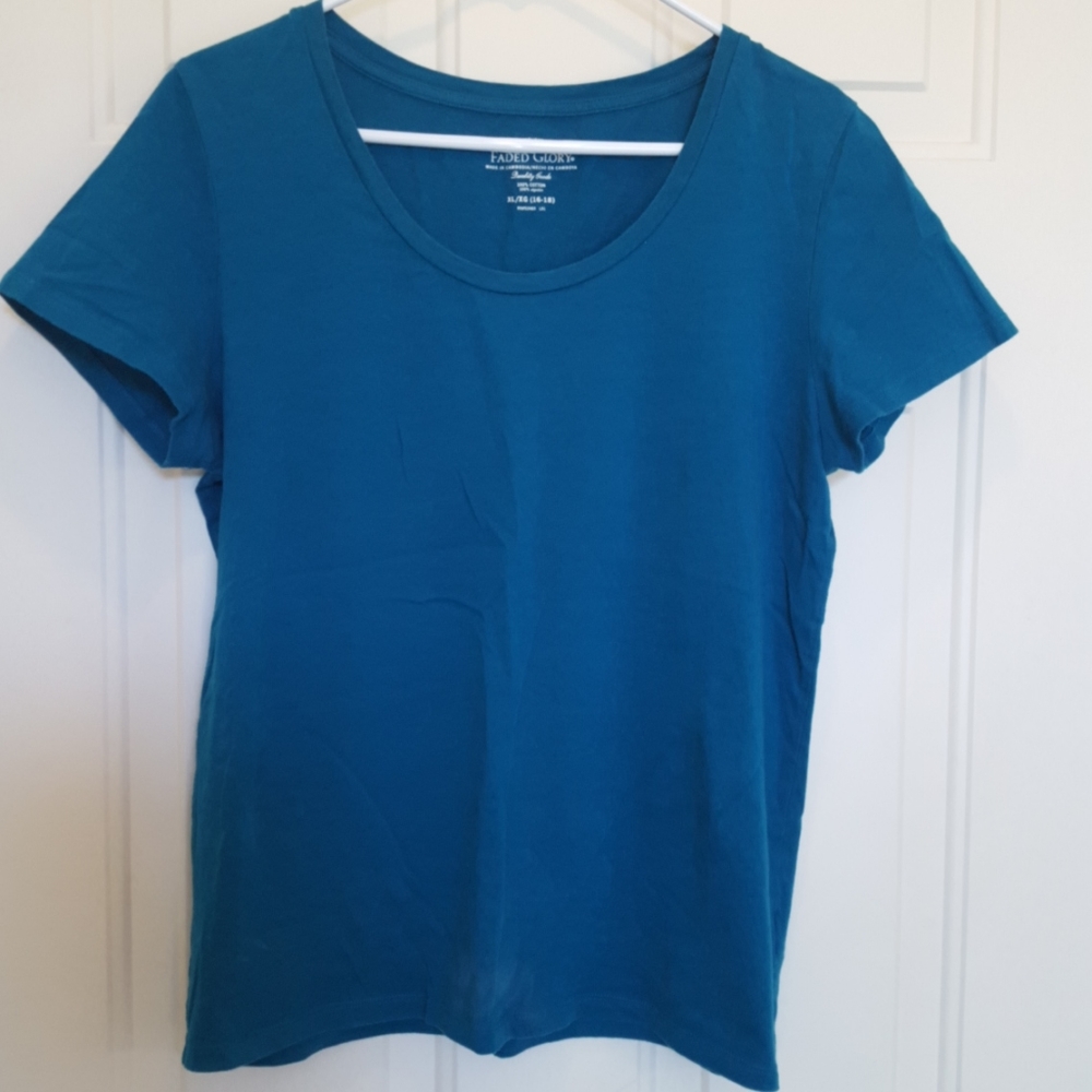 Faded Glory tee shirt, 100% Cool, Comfy Cotton round neck